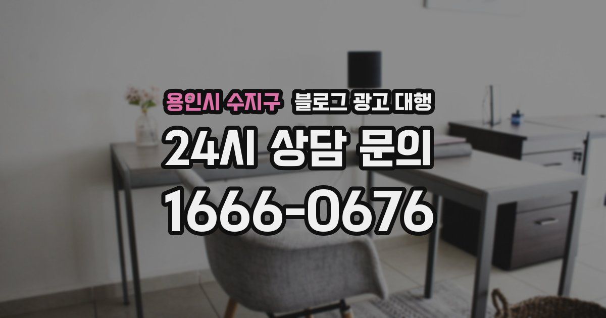 용인시 수지구 블로그 광고 대행