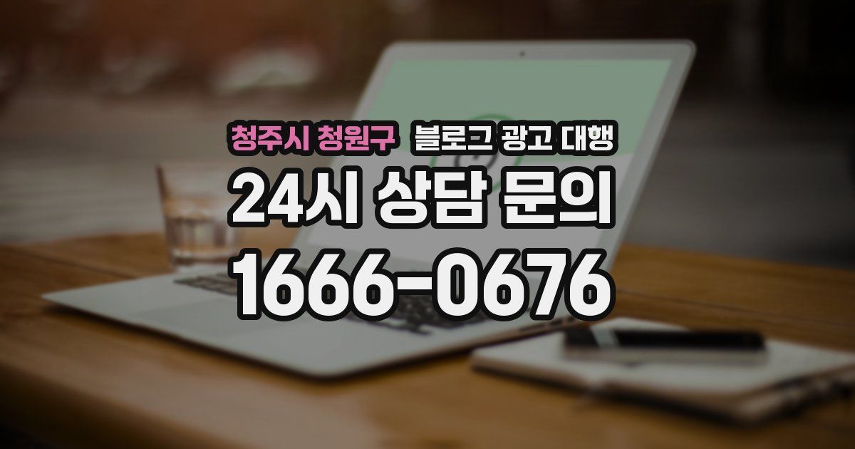 청주시 청원구 블로그 광고 대행