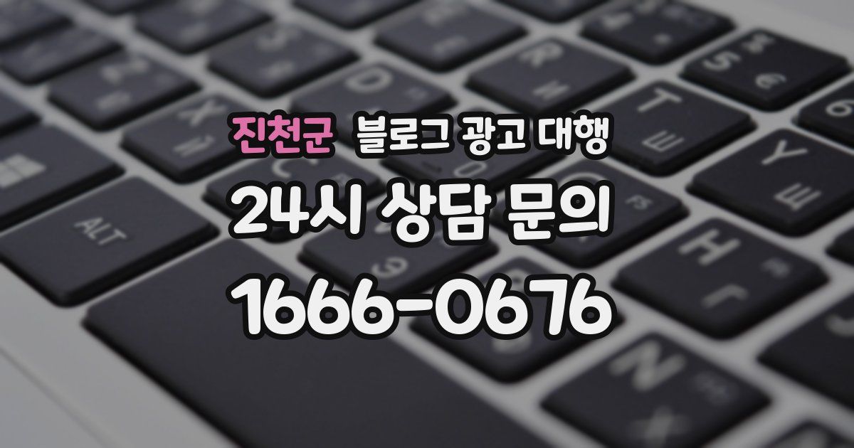 진천군 블로그 광고 대행