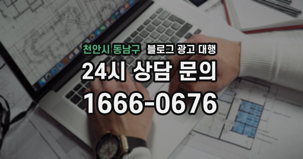 천안시 동남구 블로그 광고 대행