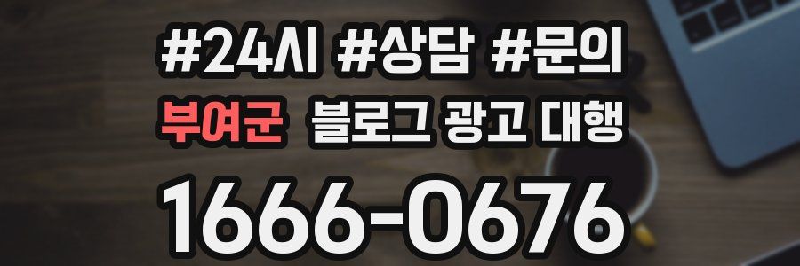 부여군 블로그 광고 대행