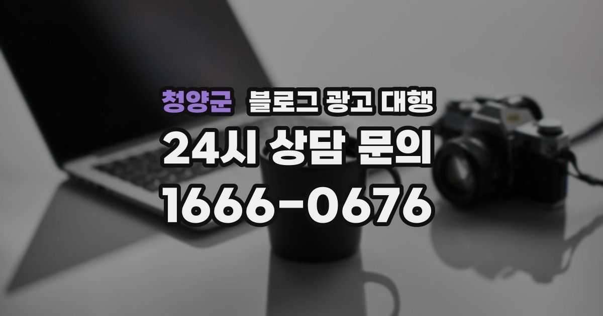 청양군 블로그 광고 대행