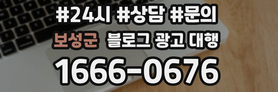 보성군 블로그 광고 대행
