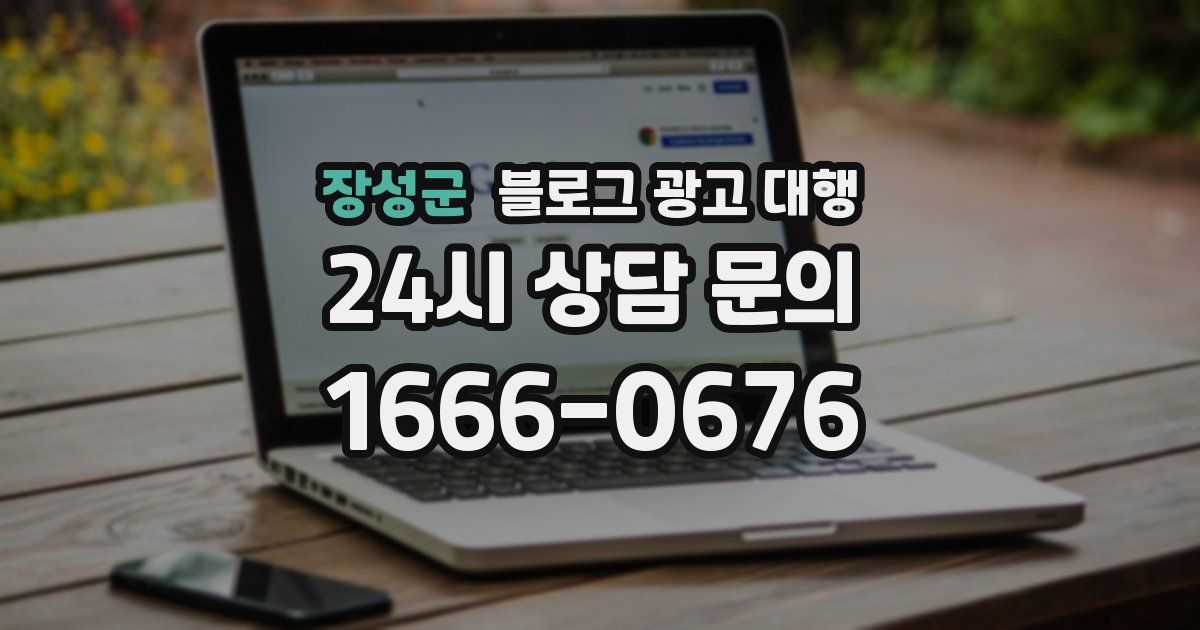장성군 블로그 광고 대행