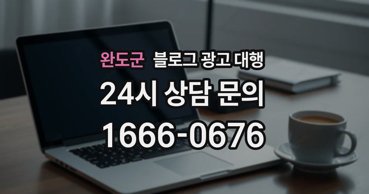 완도군 블로그 광고 대행