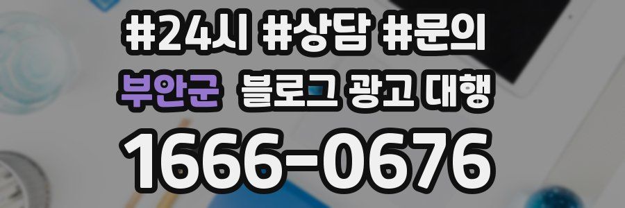 부안군 블로그 광고 대행