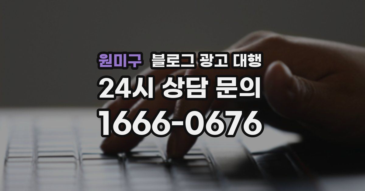 원미구 블로그 광고 대행