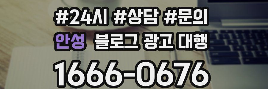안성 블로그 광고 대행