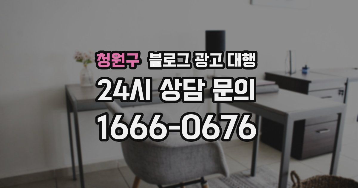 청원구 블로그 광고 대행