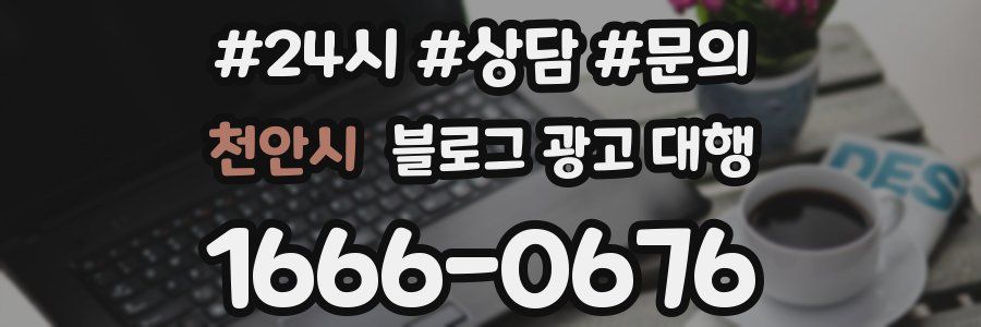 천안시 블로그 광고 대행