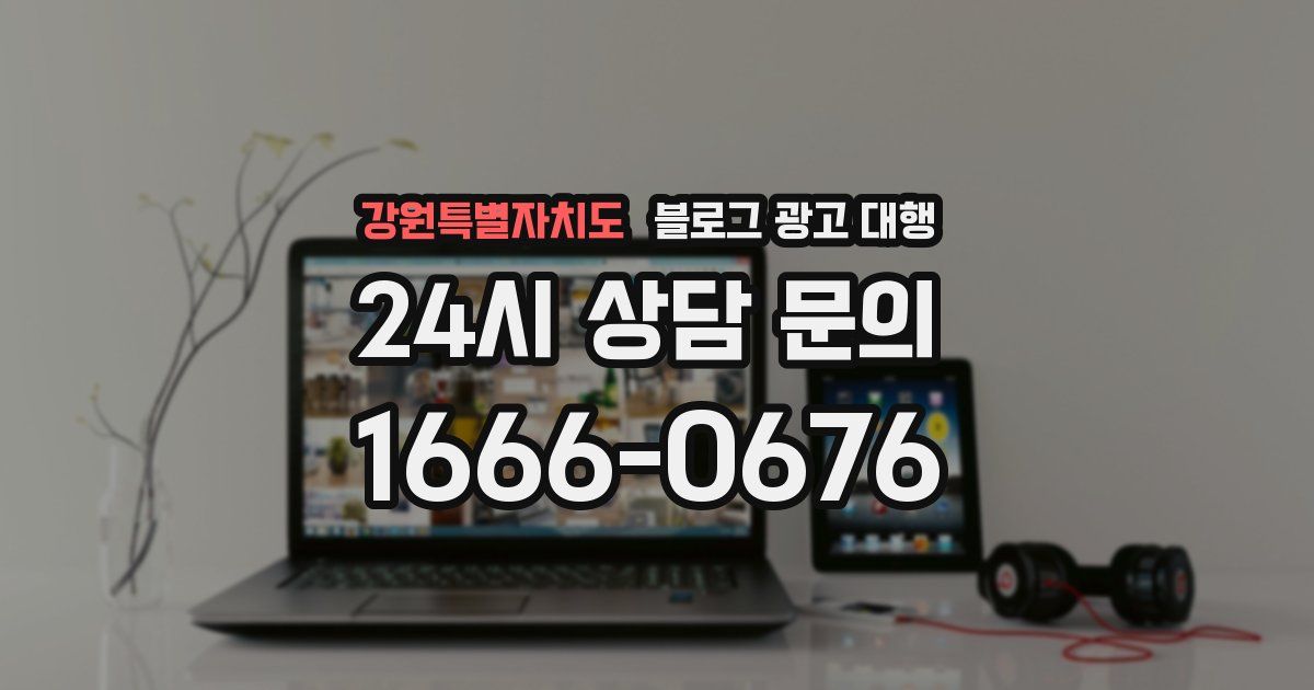 강원특별자치도 블로그 광고 대행