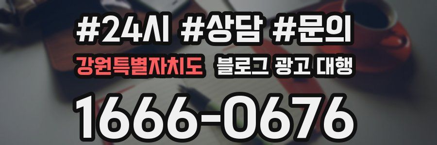 강원특별자치도 블로그 광고 대행