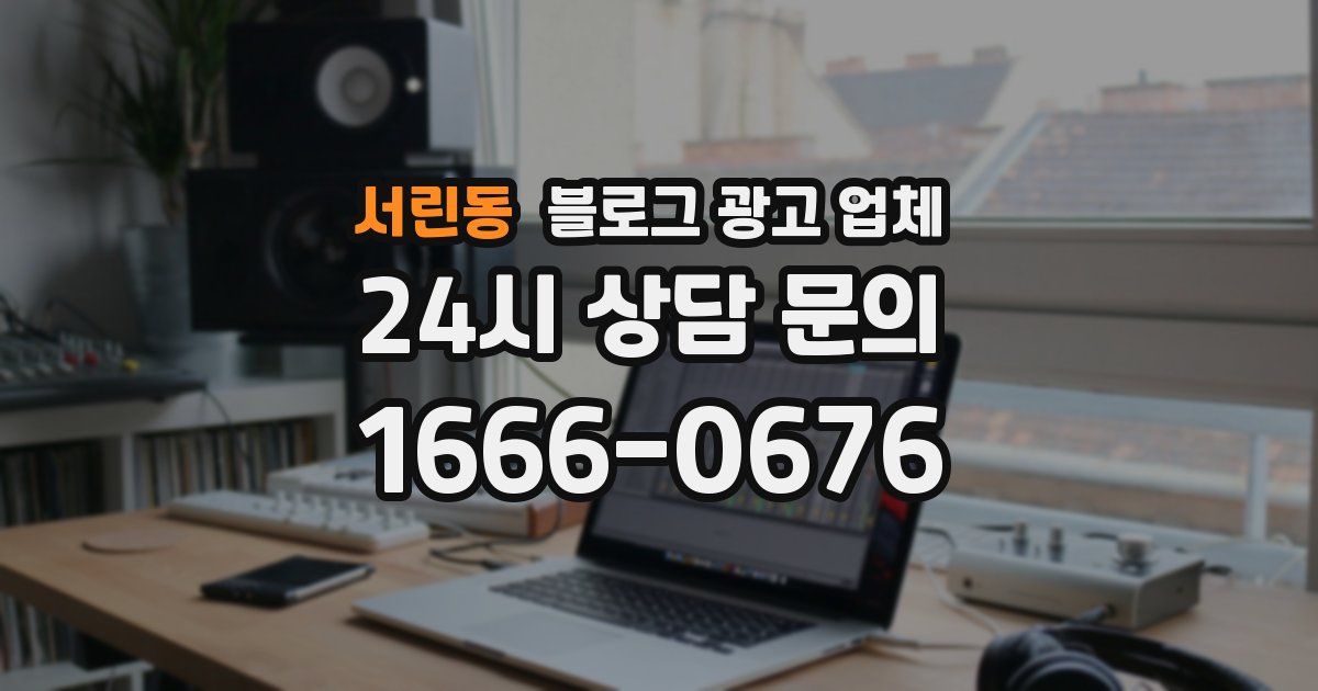 서린동 블로그 광고 업체