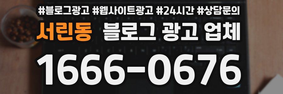 서린동 블로그 광고 업체