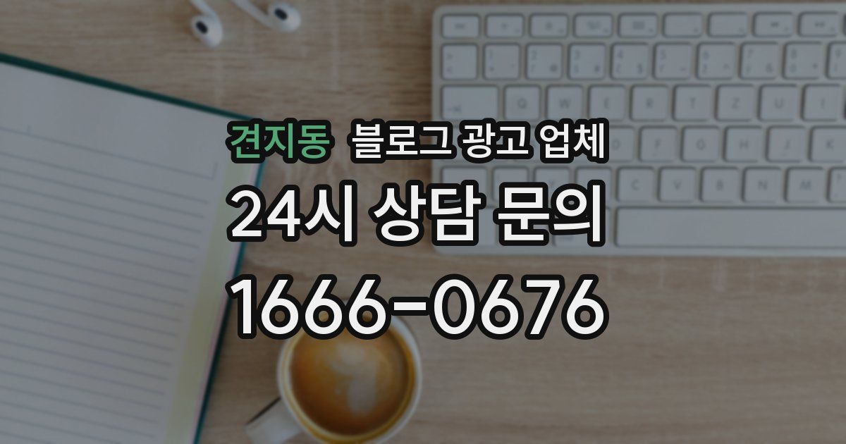 견지동 블로그 광고 업체