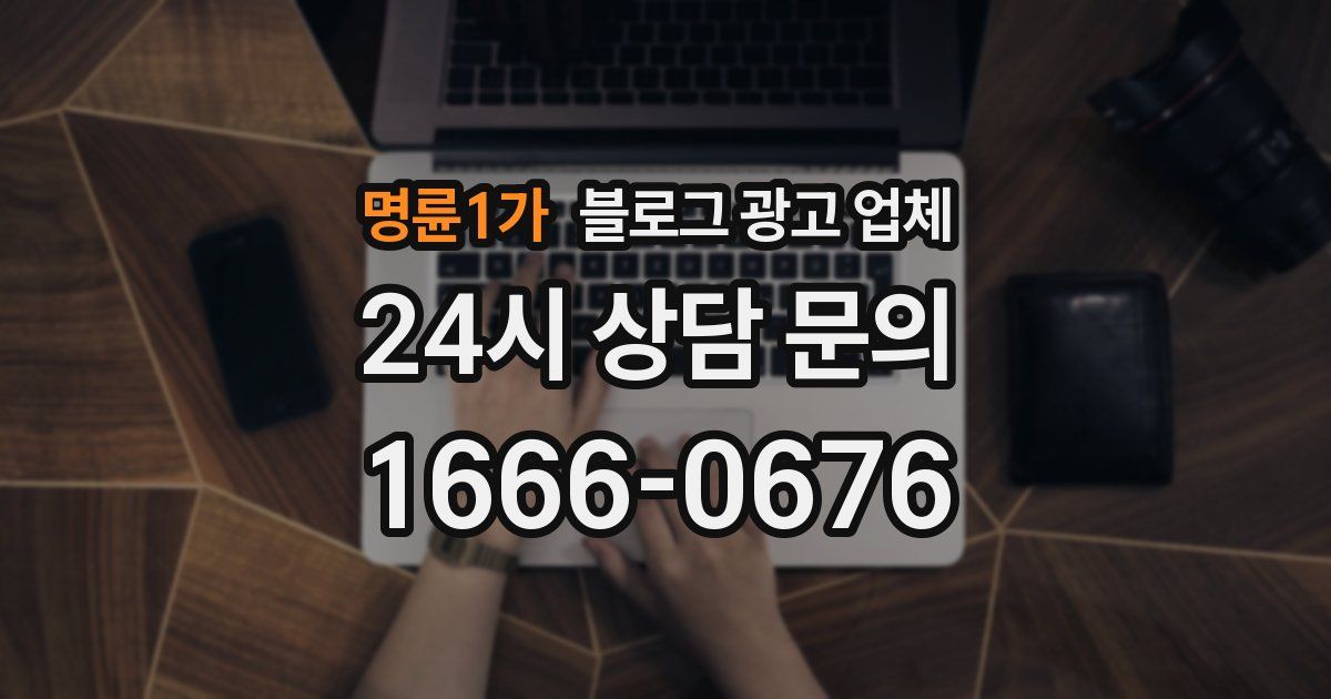 명륜1가 블로그 광고 업체