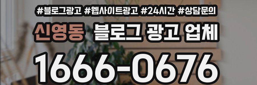 신영동 블로그 광고 업체
