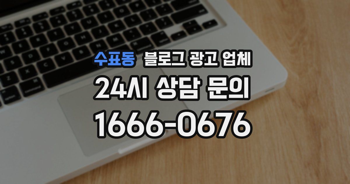 수표동 블로그 광고 업체