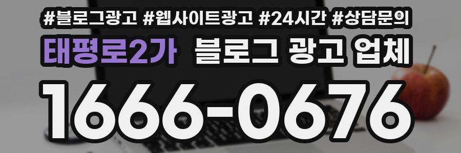 태평로2가 블로그 광고 업체