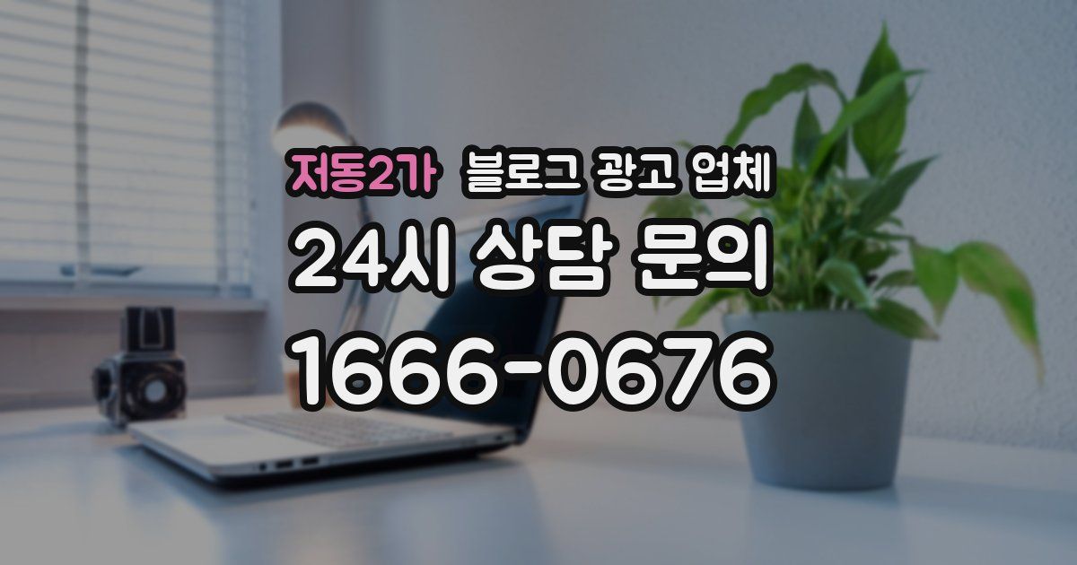 저동2가 블로그 광고 업체