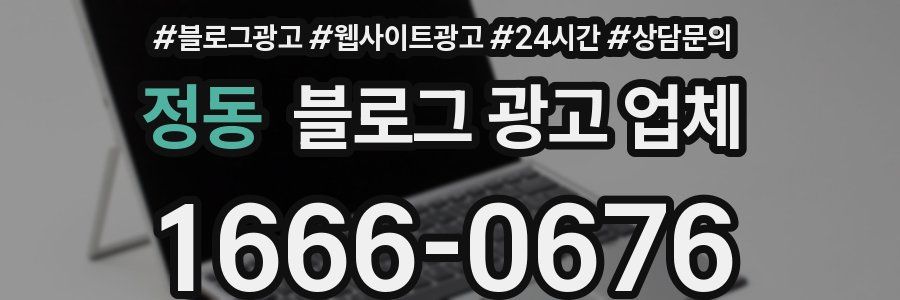 정동 블로그 광고 업체