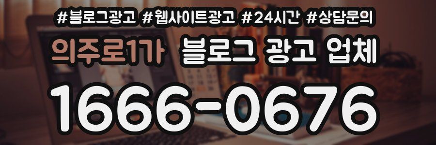의주로1가 블로그 광고 업체