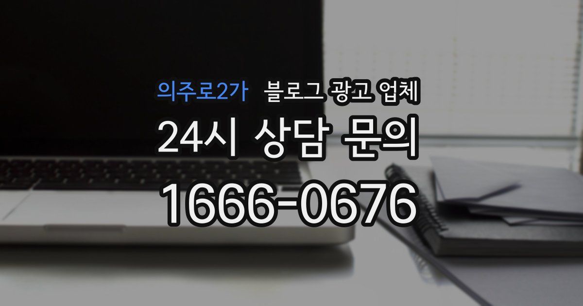 의주로2가 블로그 광고 업체