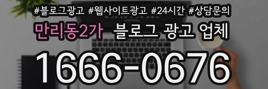 만리동2가 블로그 광고 업체