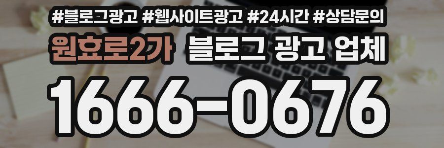 원효로2가 블로그 광고 업체