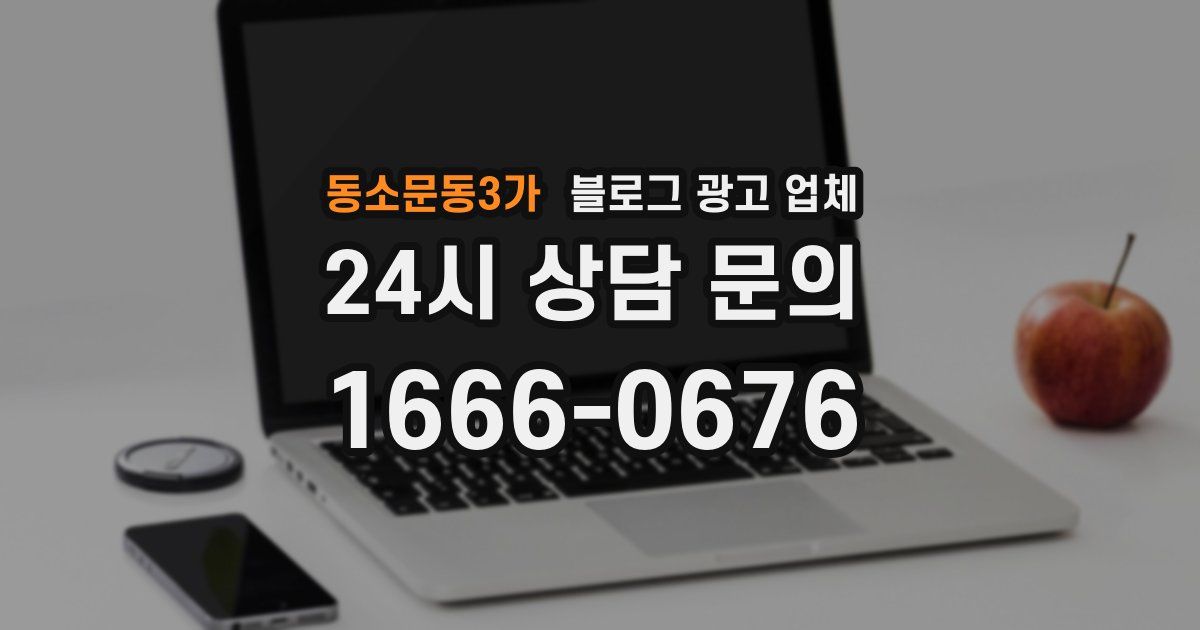 동소문동3가 블로그 광고 업체