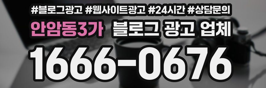 안암동3가 블로그 광고 업체