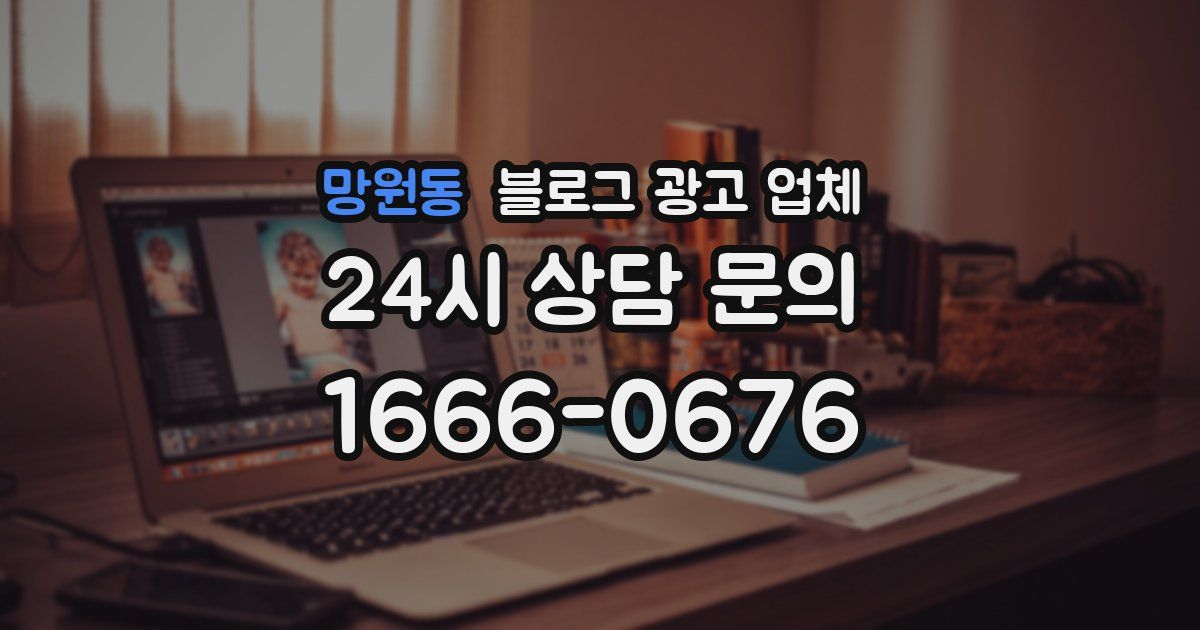 망원동 블로그 광고 업체