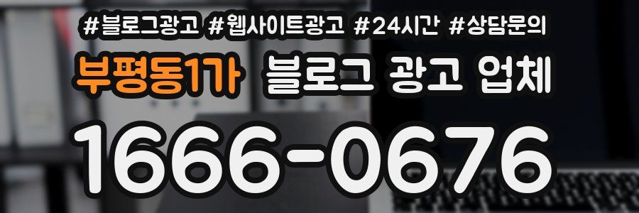 부평동1가 블로그 광고 업체