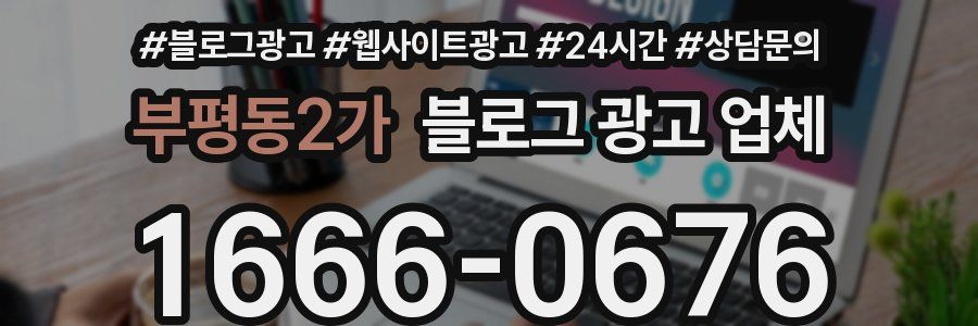 부평동2가 블로그 광고 업체
