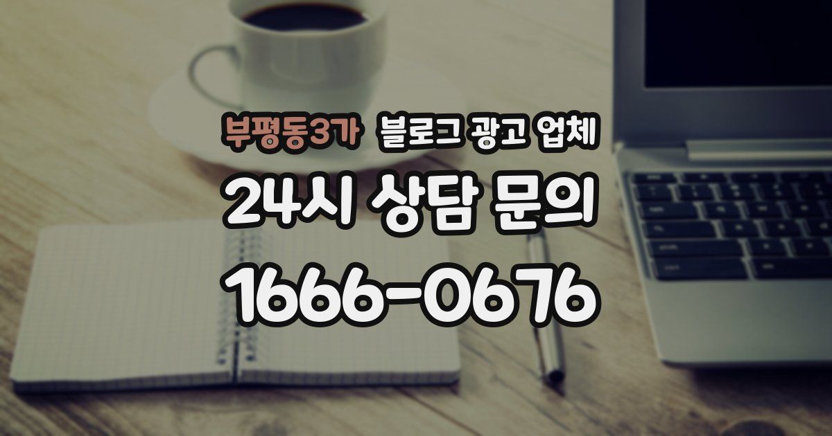 부평동3가 블로그 광고 업체