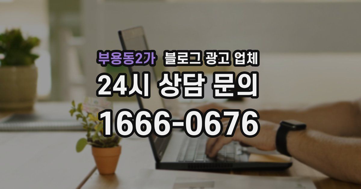 부용동2가 블로그 광고 업체