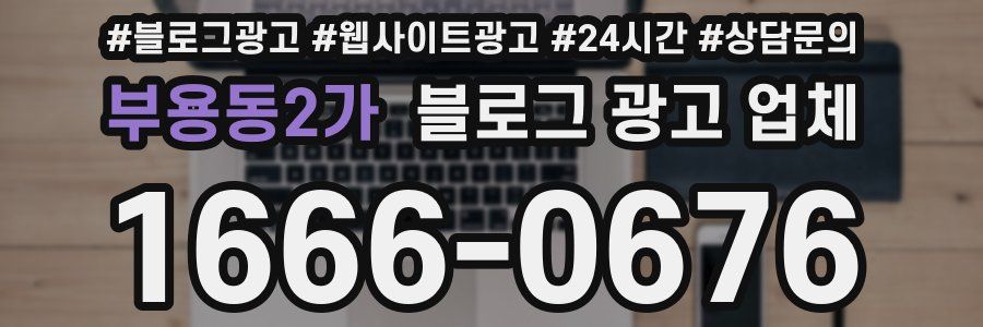 부용동2가 블로그 광고 업체