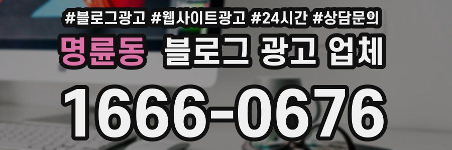 명륜동 블로그 광고 업체