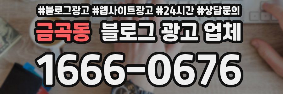 금곡동 블로그 광고 업체
