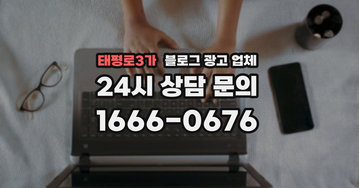 태평로3가 블로그 광고 업체