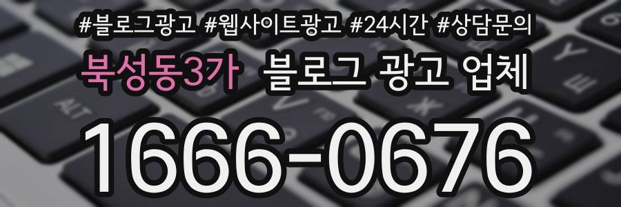 북성동3가 블로그 광고 업체