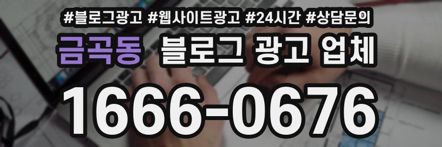금곡동 블로그 광고 업체