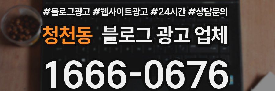 청천동 블로그 광고 업체