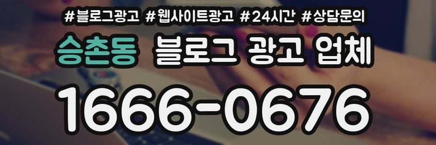 승촌동 블로그 광고 업체