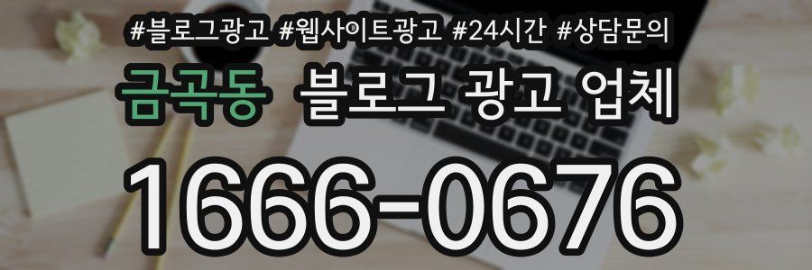 금곡동 블로그 광고 업체
