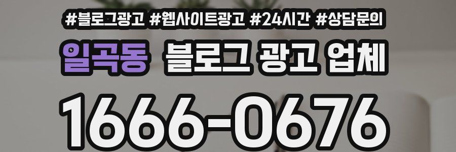 일곡동 블로그 광고 업체