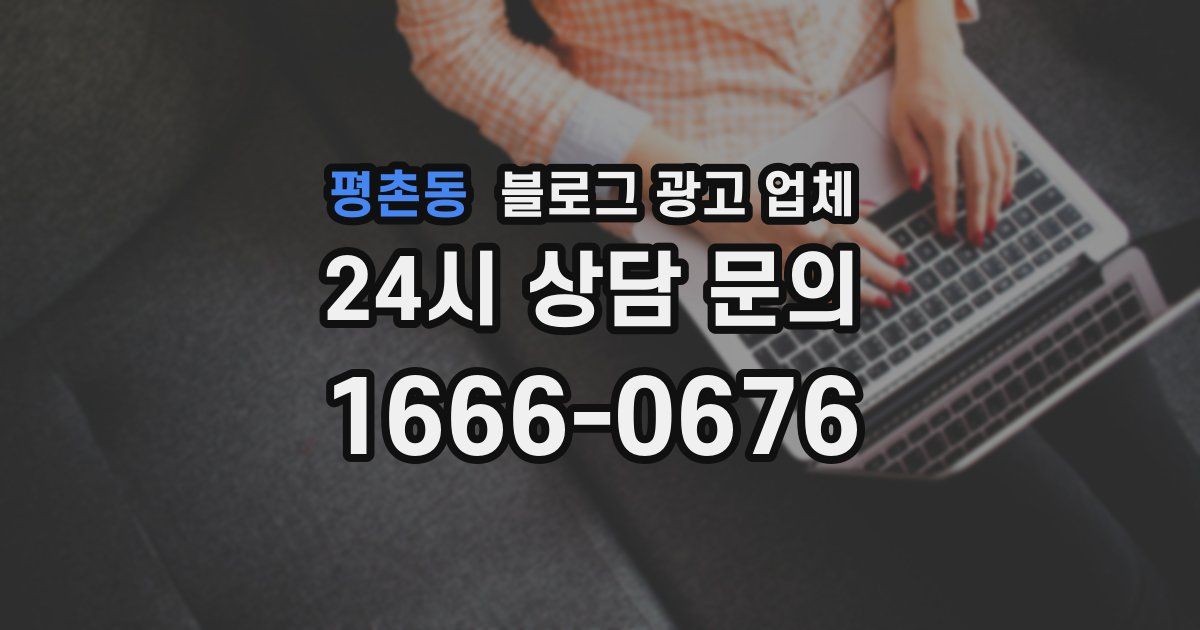 평촌동 블로그 광고 업체