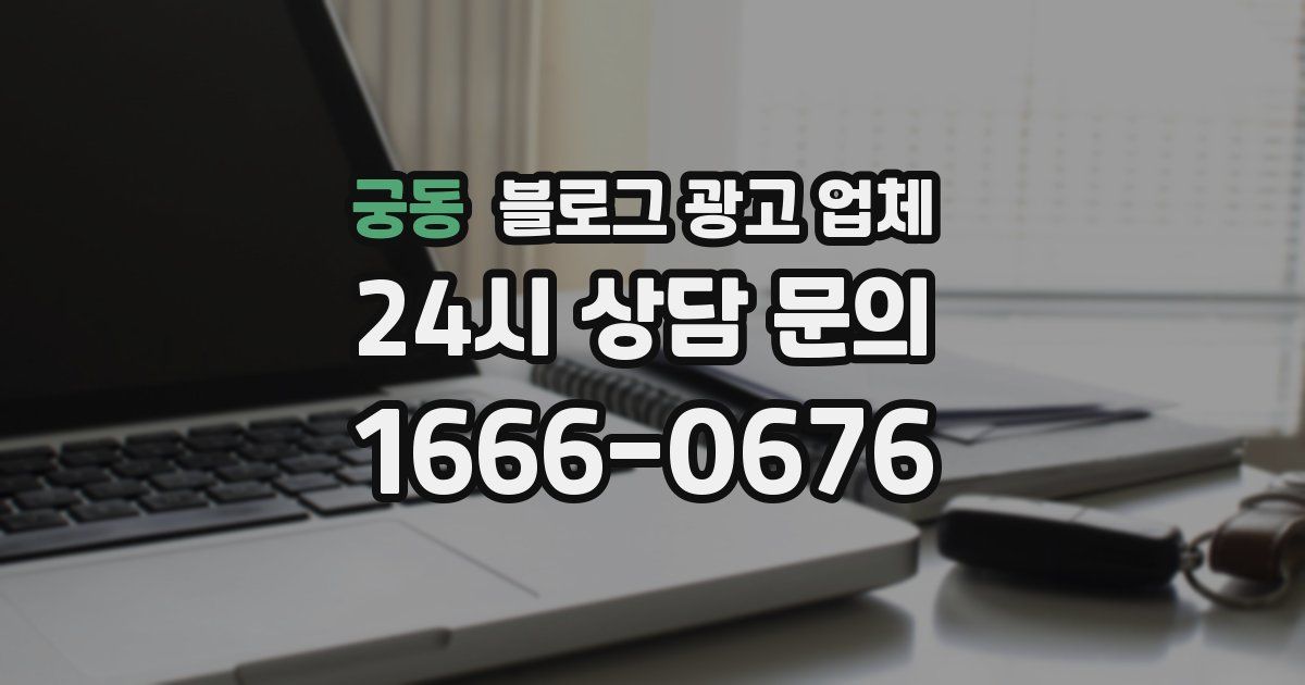 궁동 블로그 광고 업체