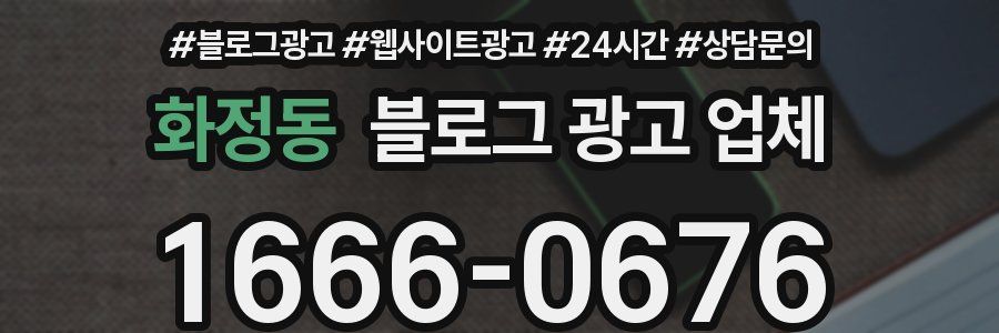 화정동 블로그 광고 업체