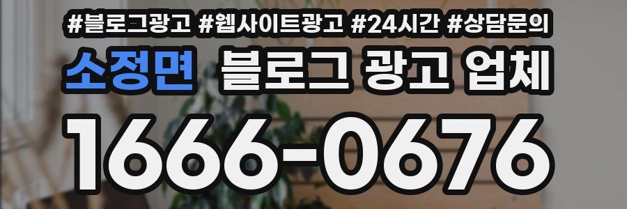 소정면 블로그 광고 업체